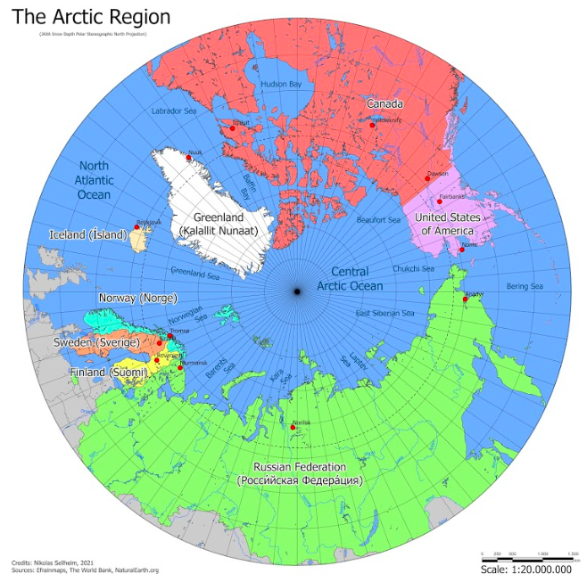 Map of a Russian Perspective on the Arctic